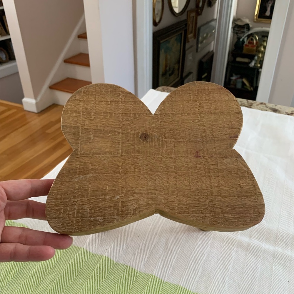 Butterfly Shaped Wooden Stool